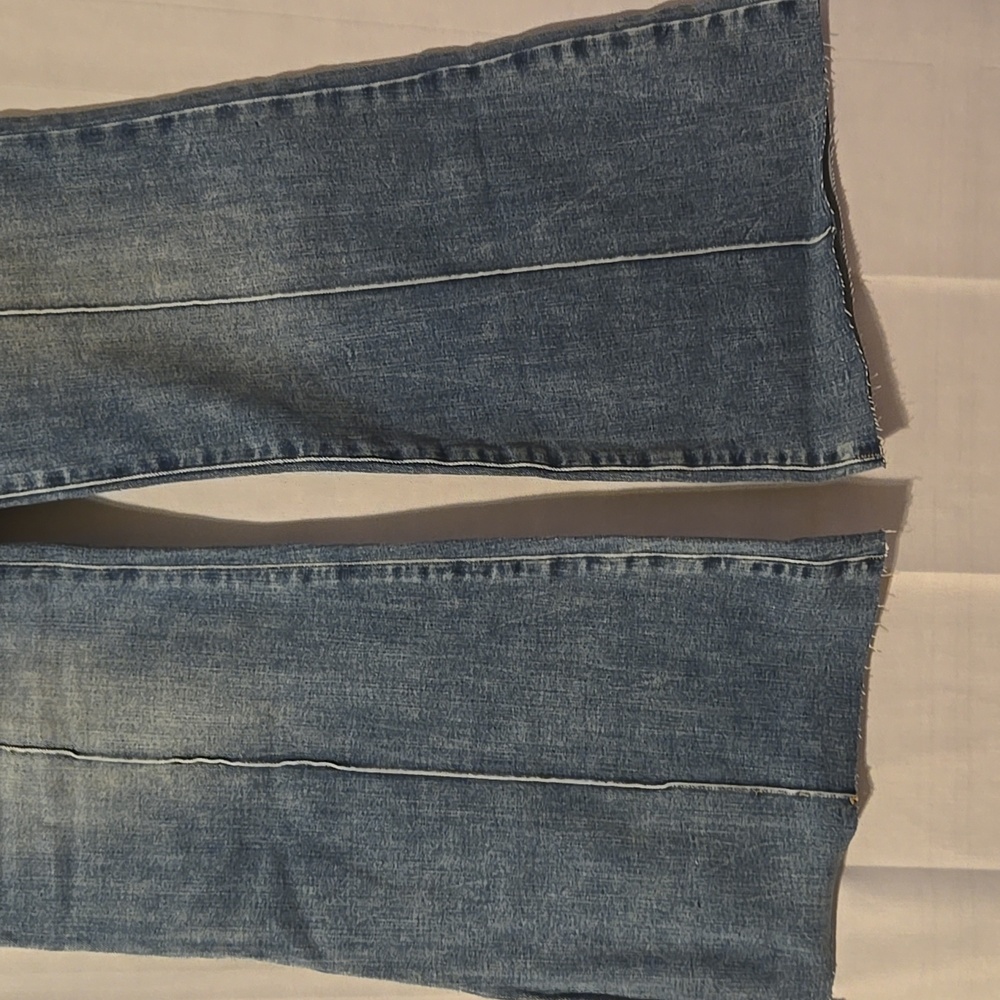 Express Light Blue Flare Jeans - Picture 2 of 9